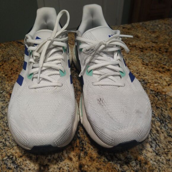 Rare Adidas Solarglide 6 Running Shoes Cloud White Blue Mint Men\'s US 11 main image 6